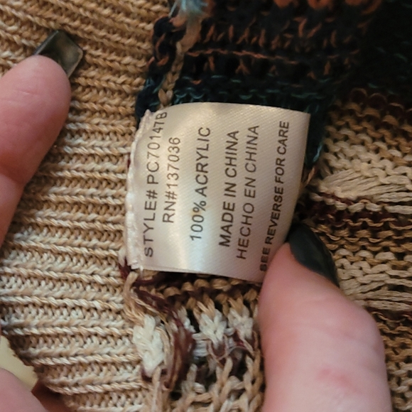 Love marks brand- size L - woman's hippie cardigan ~ Coachella vibes - Picture 9 of 10